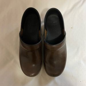 Dansko Brown Professional Leather Clogs
